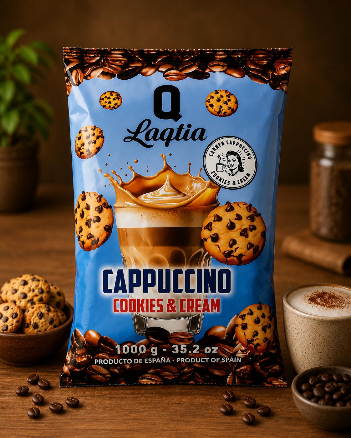 Cappuccino ciasteczkowe Laqtia Cookies & Cream 1 kg